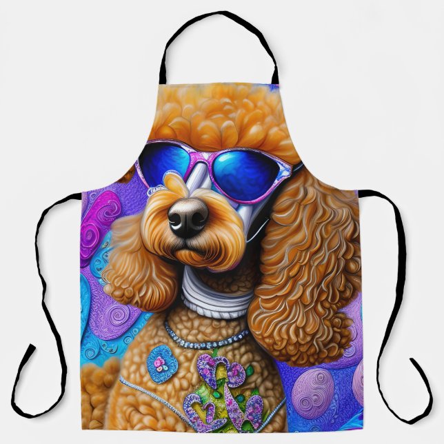 Tablier Drôle caniche (Recto)