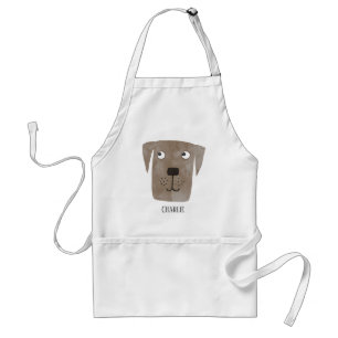 Tablier Drôle Chocolat Labrador Retriever Chien Nom Person