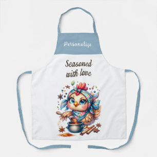 Tablier Drôle Citation Amour Cute Cuisine poulet
