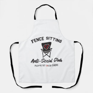Tablier Drôle clôture assis Anti Social Club Baseball Soft