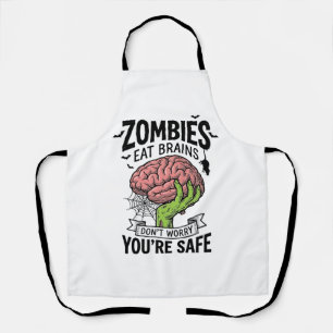 Tablier Drôle de Zombie Mange des Cerveaux Vous êtes en Sé