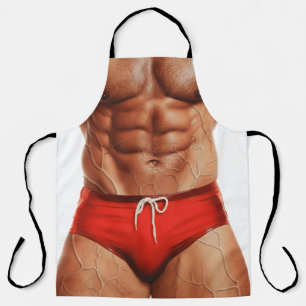 Tablier drôle d'homme musclé — Tablier de cuisine 