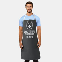 Drôle Homme's Emotional Support Beard Joke Gift