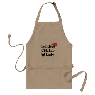 Tablier Drôle Humour Certifiable Crazy Poule Lady Cadeau