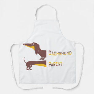 Tablier Drôle mignon dachshund pour parent chien long