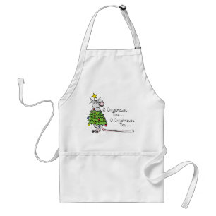 Tablier Drôle Noël mignon Souris Arbre Cartoon