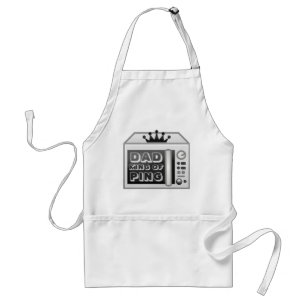 Tablier Drôle Papa Roi De Ping Cuisine micro-ondes