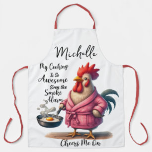 Tablier Drôle poulet personnalisé dire
