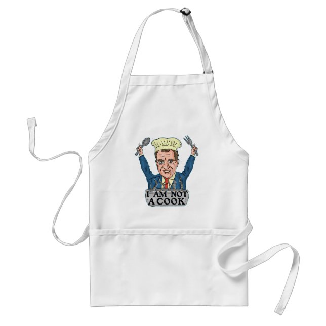 Tablier Drôle président Richard Nixon Je ne suis pas cuisi (Devant)
