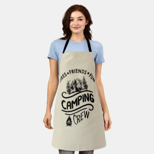 Tablier Drôle slogan de l'équipe de camping camper amis ca