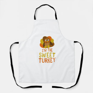 Tablier Drôle Sweet Turquie Famille Correspondant Thanksgi
