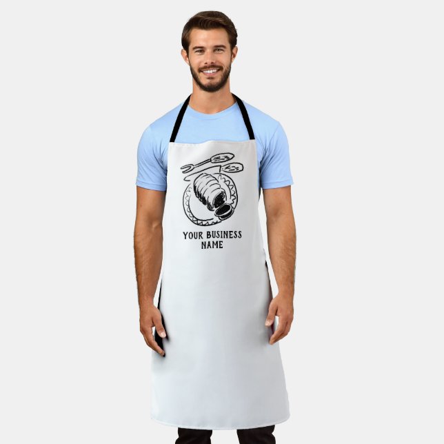 Tablier du boucher avec joint d'image de viande (Porté)