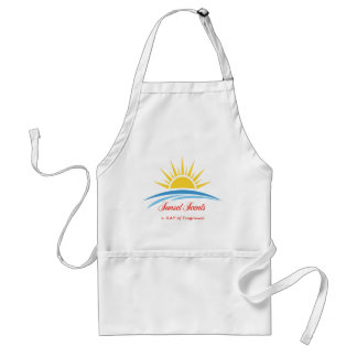 Tablier du logo des parfums du coucher du soleil