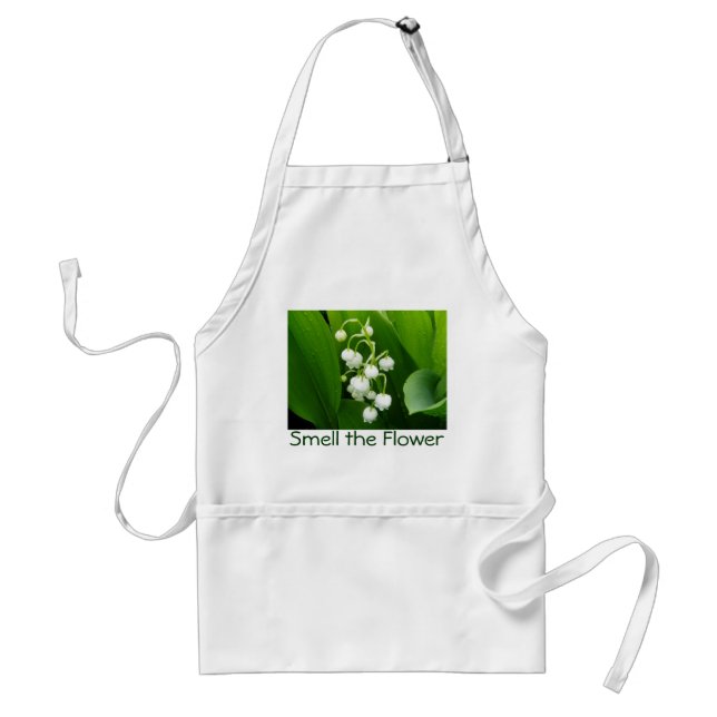 Tablier du muguet de fleur blanche (Devant)