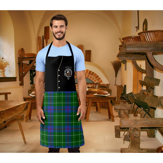 Tablier Duncan Clan Badge & Tartan Kilt (Créateur téléchargé)