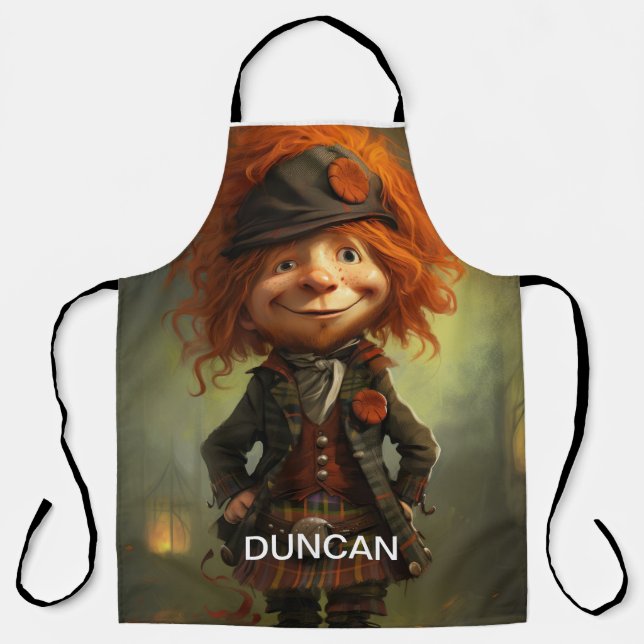 Tablier Duncan, le Wee Scottish Highlander (Recto)