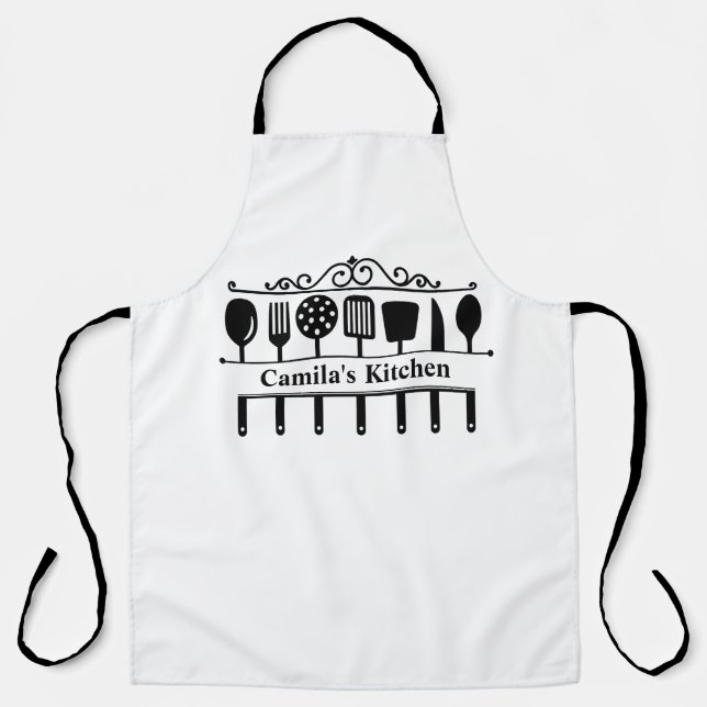Tablier d'ustensile de cuisine personnalisé (Recto)