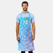 Eau ondule texture de l'eau cool monogramme initia