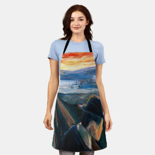 Tablier Edvard Munch - Maladie d'humeur au coucher du sole