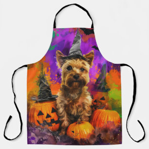 Tablier Éffrayant Cairn Terrier Chien Halloween sorcier Ci