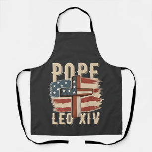Tablier Église chrétienne du pape Léon XIV Drapeau américa