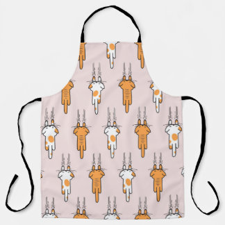 Tablier Égratignure de chat sans couture motif