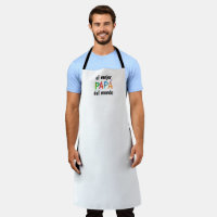El mejor Papá del mundo Lettres Whimsical Apron