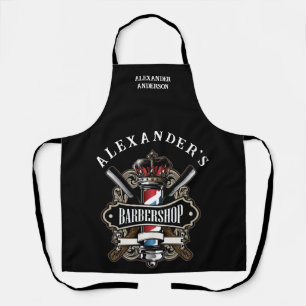 Tablier Elégant Barbershop Personnaliser
