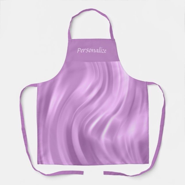 Tablier Élégant chic violet Lavande Motif (Recto)
