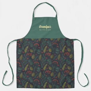 Tablier Élégant grand-père Hiver Apron botanique