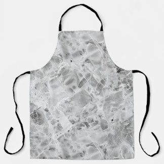 Tablier Elégant gris Opulent Marbre Whirl All-Over Imprime