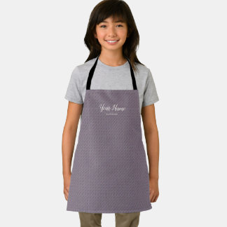 Tablier Élégant Mauve Linen pour Coiffure & Beauté