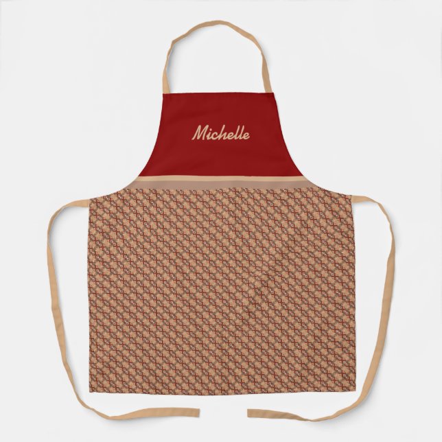 Tablier Élégant Modèle motif Apron (Recto)