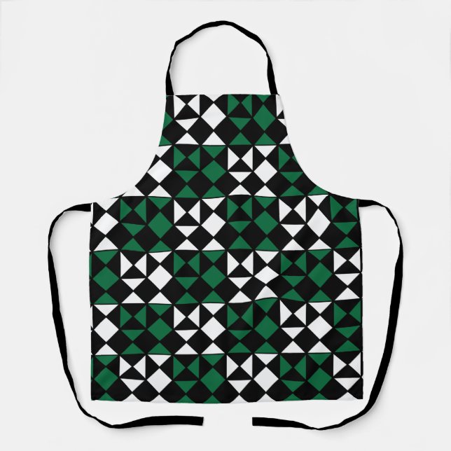 Tablier Élégant Motif géométrique moderne (Recto)