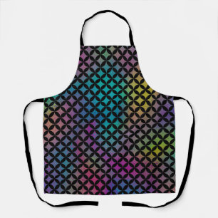 Tablier Élégant Motif moderne de diamants colorés Abstrait