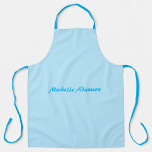 Tablier Élégant style rétro Ciel bleu blanc