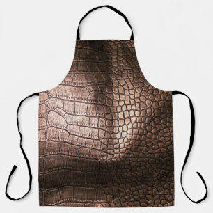 Tablier Elégante texture en cuir du soir.
