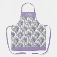 Elégante Vintage Personnalisée Purple Wisteria