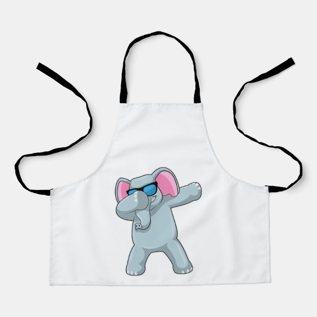 Tablier Elephant à Hip hop Dance Dab (Recto)