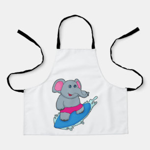 Tablier Elephant as surfer avec surf