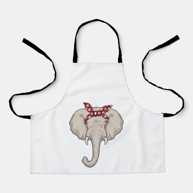 Tablier Eléphant avec Bandana (Recto)