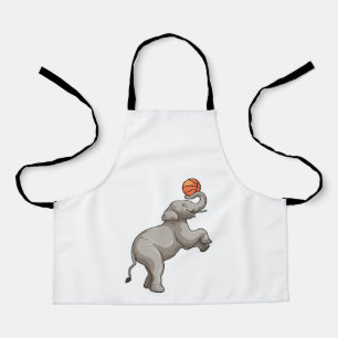 Tablier Elephant avec basket-ball