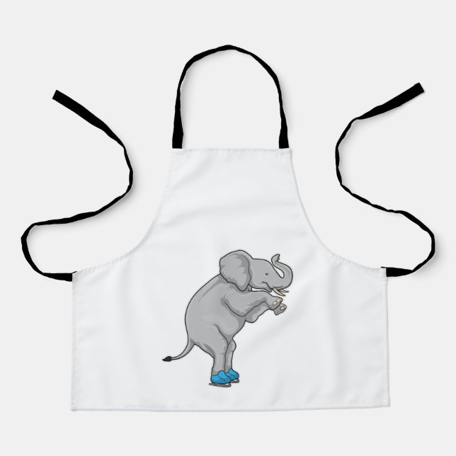 Tablier Elephant Patinage sur glace Patins sur glace (Recto)