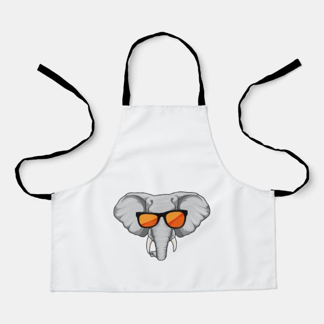 Tablier Elephant with Sunglasses (Recto)