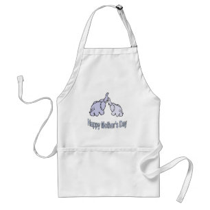Tablier Éléphants heureux de jour de mères