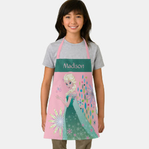 Tablier Elsa   Souhait d'été avec fleurs Personnalisé