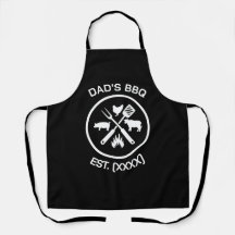 Emblème de BBQ de Papa avec Année de Création