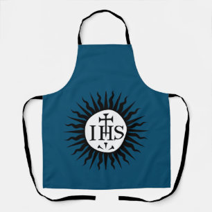 Tablier Emblème de la Compagnie de Jésus Monogramme