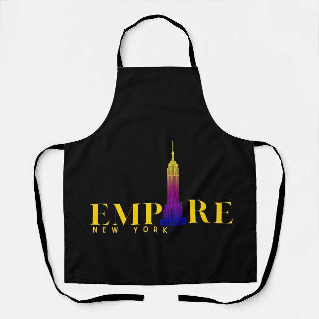 Tablier Empire State Building-New York-Or vibrant (Recto)