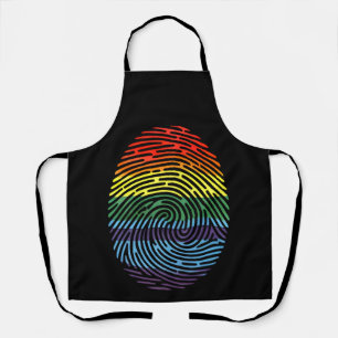 Tablier Empreinte LGBTQ Fier Gay Lesbienne Arc-en-ciel Fie